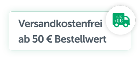 Versandkostenfrei ab 50 Euro Bestellwert