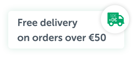 Free delivery on orders over €50
