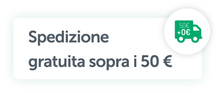 Spedizione gratuita sopra i 50 €