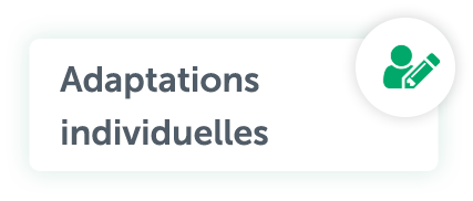 Adaptations individuelles