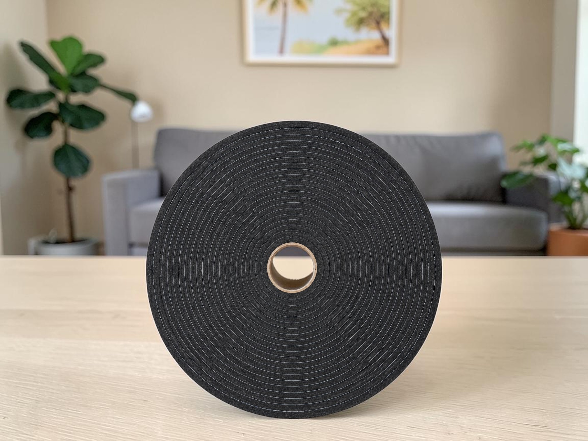 Dichtungsband 15x5mm für Filter oder Wärmetauscher schwarz, Rolle 10m