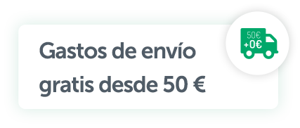 Gastos de envío gratis desde 50 €