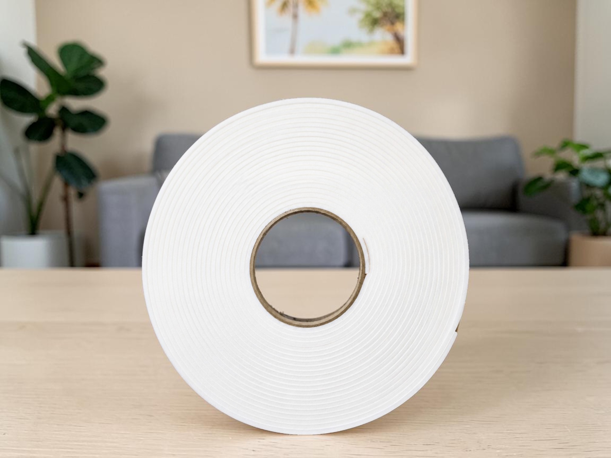 Dichtungsband 10x3mm für Filter oder Wärmetauscher weiß, Rolle 10m